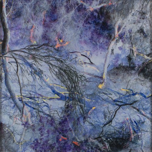 Wai-A-Tapu VIII, 2015, acrylic on plexiglass over photograph on aluminum, 21&nbsp;x&nbsp;21 in.
