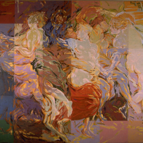 Variation on Rubens #13, 1990, oil on linen, 66 x 78 in.